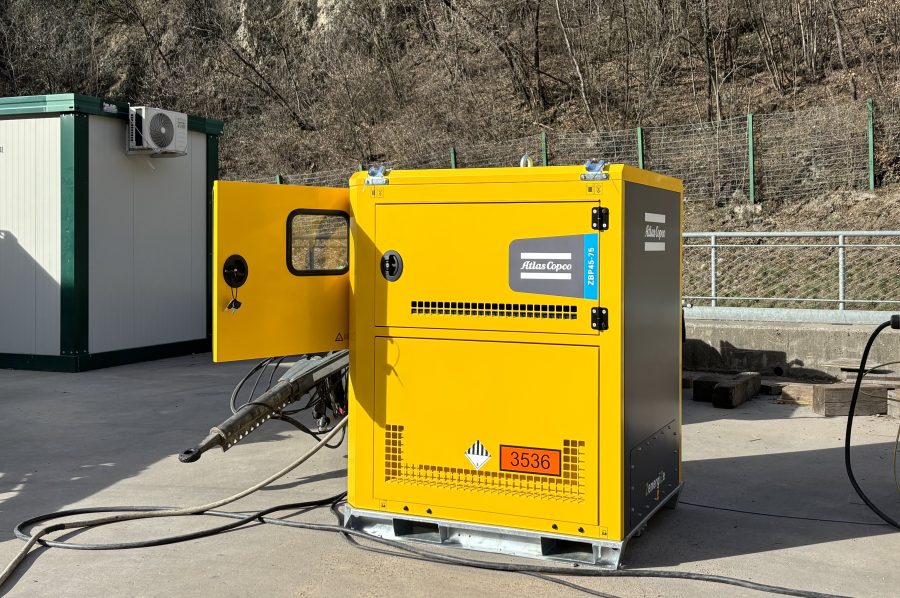 il nuovo sistema di accumulo di energia di Atlas Copco per i cantieri elettrificati di domani