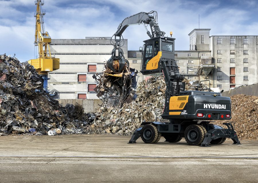 il nuovo movimentatore di materiali HW250A MH di HD Hyundai