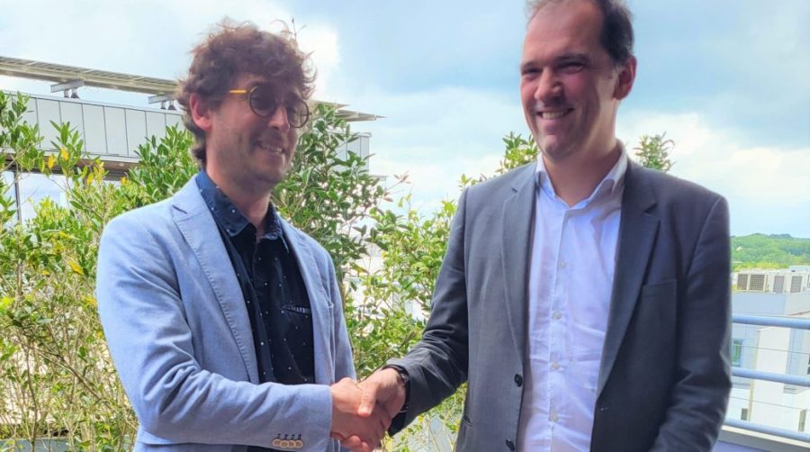 Da sinistra Clément Aubry Tardif, Direttore della divisione robotica di Sitia e Julien Waechter, Vice President R&D di Manitou Group