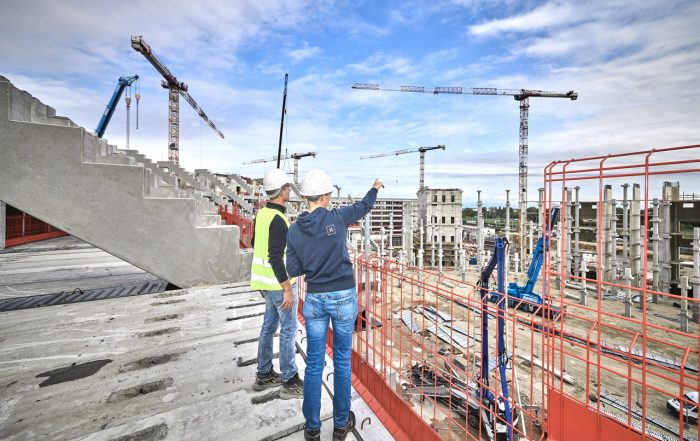Nei grandi cantieri delle prossime competizioni olimpiche invernali, Niederstätter rende disponibili consulenza professionale e mezzi innovativi finalizzati a un risparmio di risorse