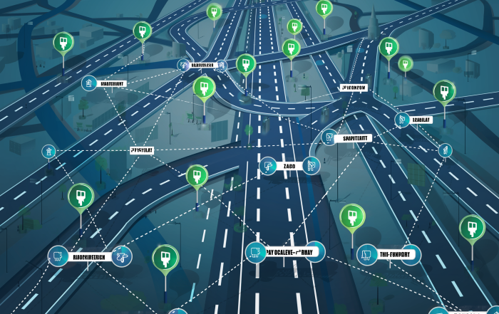 Tassazione pay-per-mile per auto elettriche nel Regno Unito con mappa e veicoli EV