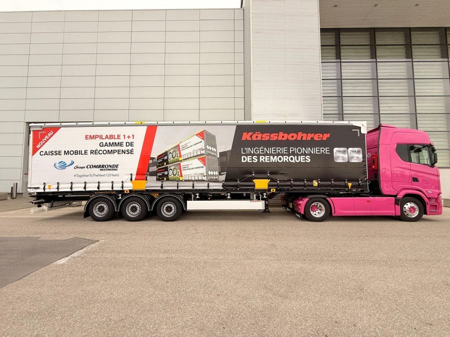 Con un'altezza interna di 2.660 mm, una tara di 4.600 kg e una capacità di 34 europallet, la cassa mobile Mega Curtainsider garantisce trasporti di grandi volumi
