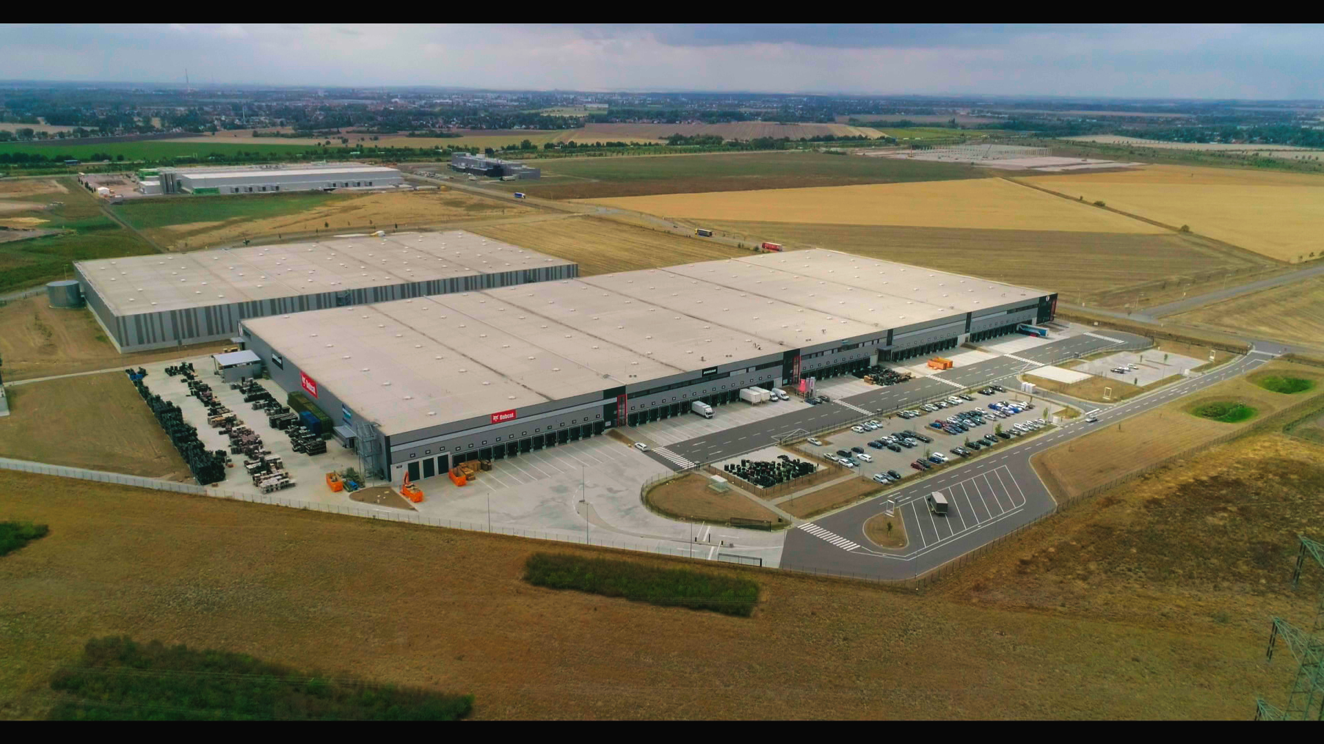 Centro di distribuzione ricambi Bobcat di Halle, Germania, hub logistico per il mercato europeo.