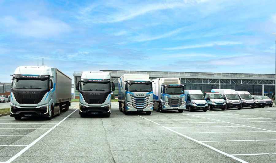Testo ALT (SEO)Gamma elettrica IVECO completa presentata agli Electric Days con trattori S-eWay e veicoli commerciali leggeri per distribuzione urbana.
