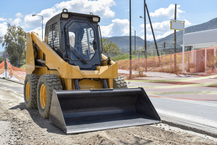 Questo skid loader monta lo pneumatico SKID MAX SR 720
