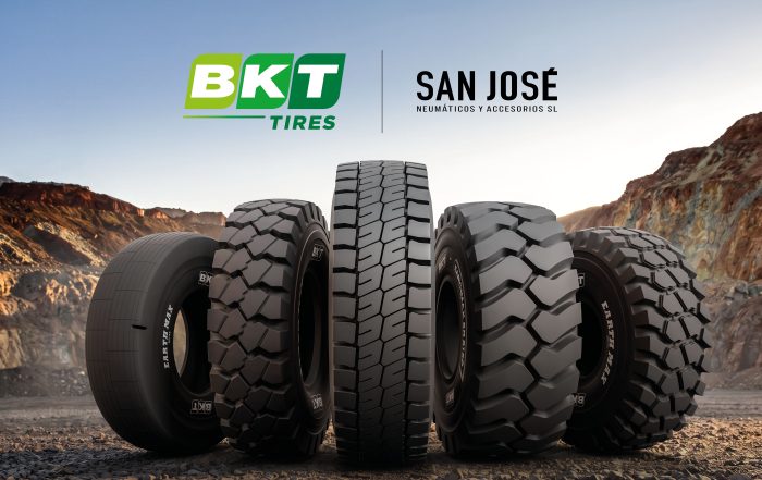 Il distributore BKT per Spagna e Portogallo San José Neumáticos presenterà, alla fiera MMH 2026 la gamma EARTHMAX per il settore estrattivo
